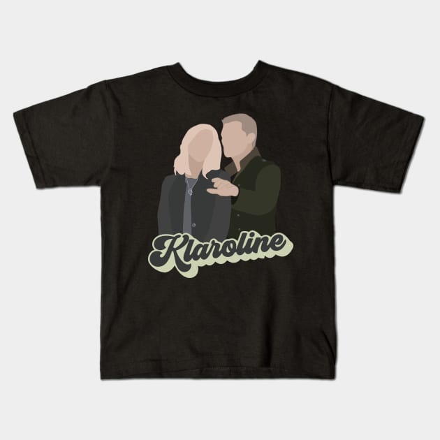 Klaroline - The Vampire Diaries Kids T-Shirt by whatabouthayley